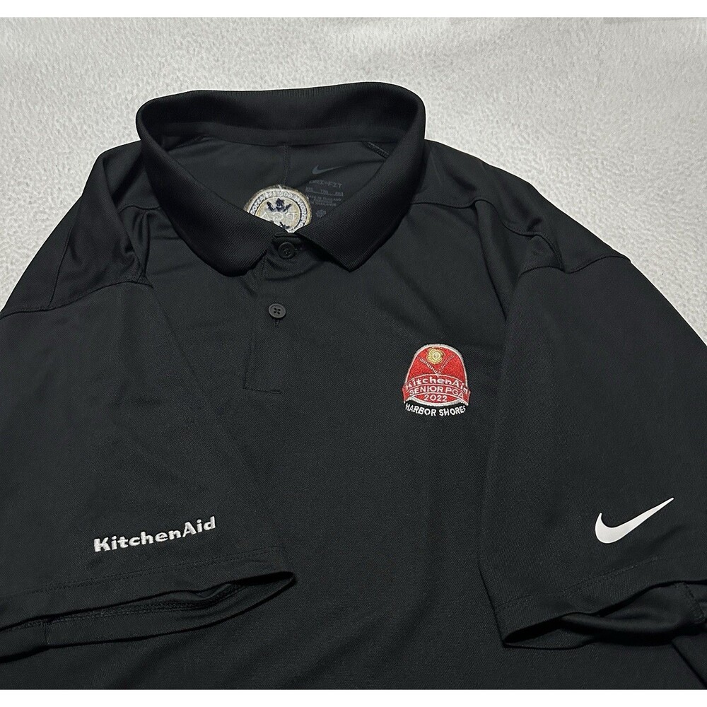 Kitchen Aid Senior PGA Championship Nike Dri-Fit Golf Polo Shirt Harbor Shores *
